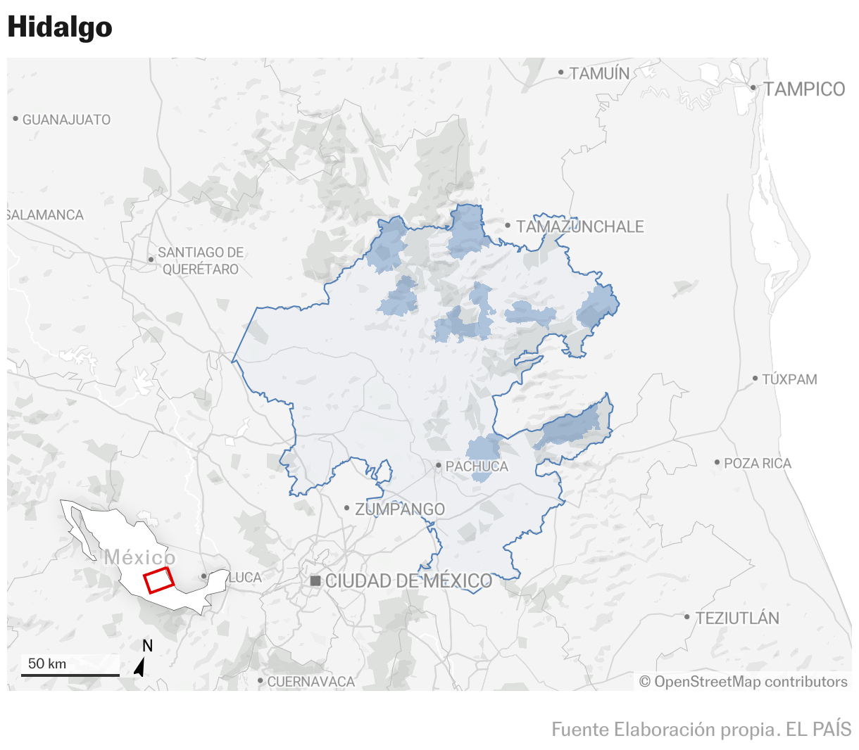 Hidalgo (Mapas de ubicación)