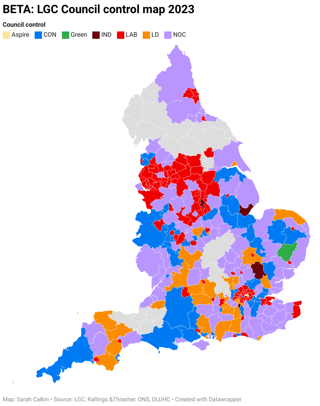 Beta Interactive Lgc Council Control Map 2023 Local Government Chronicle Lgc 6202