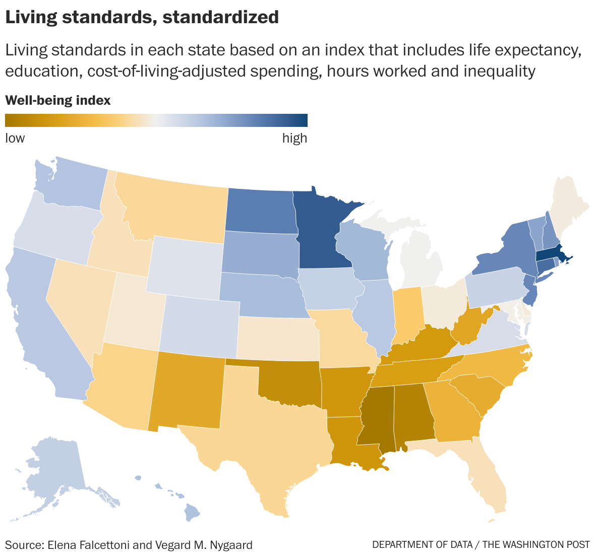 Minnesota and Massachusetts are the best states for humans. And more