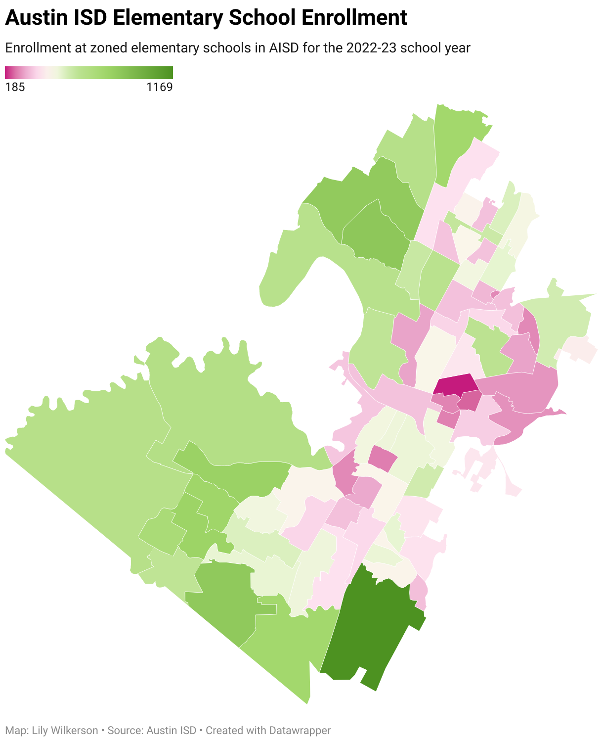 Austin ISD 202223 Enrollment, and a Test of Datawrapper