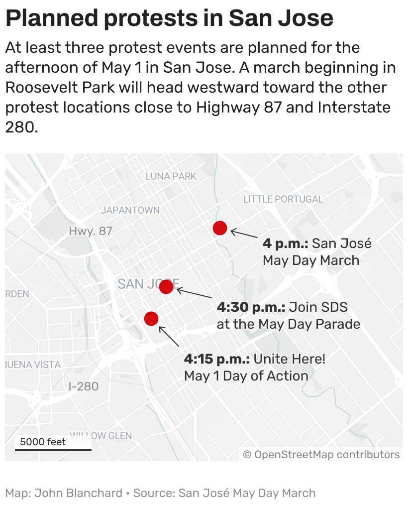 May Day protests for Gaza planned in these Bay Area locations
