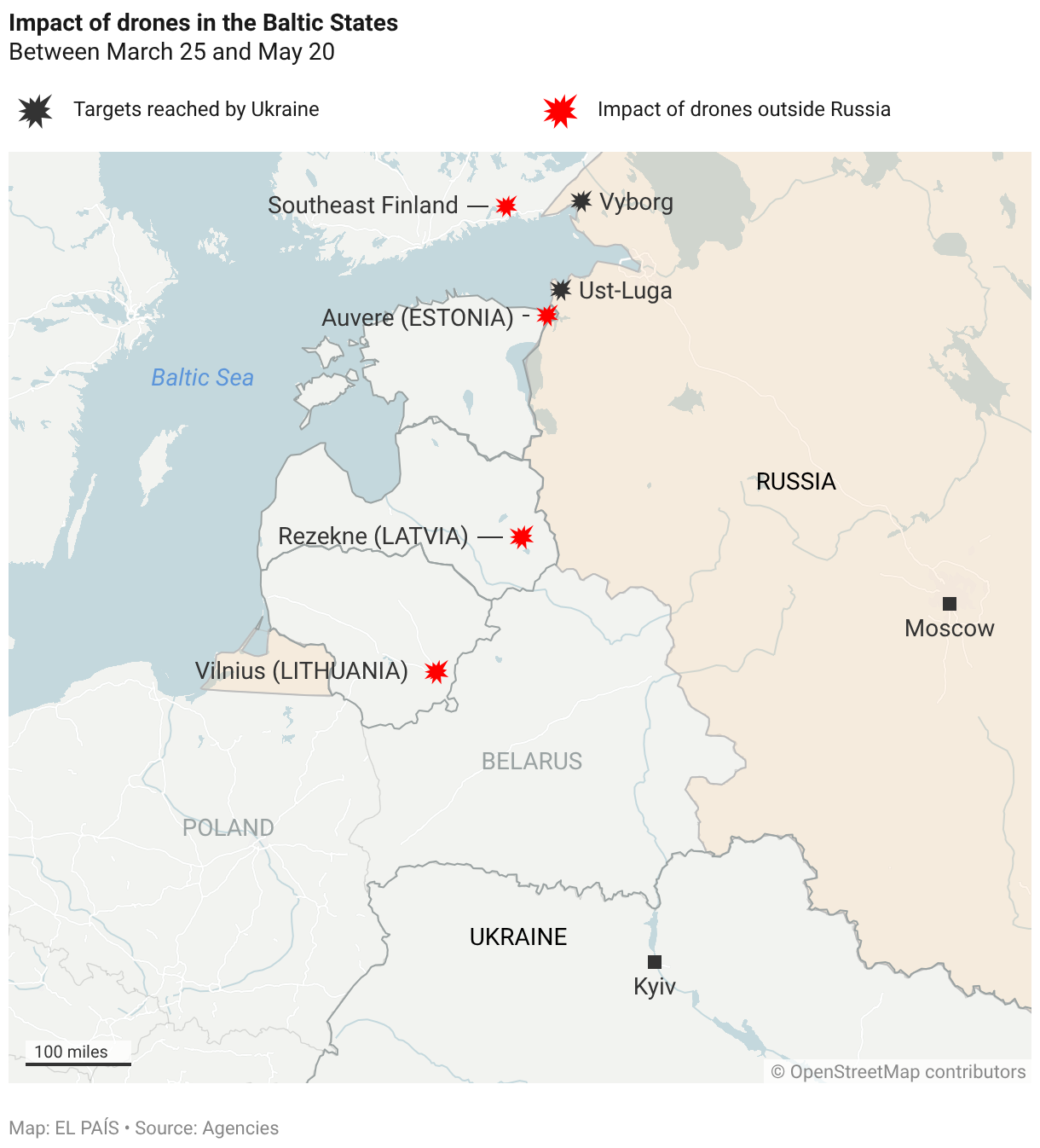 Baltics on alert over Ukrainian drones and Russian electronic warfare ...