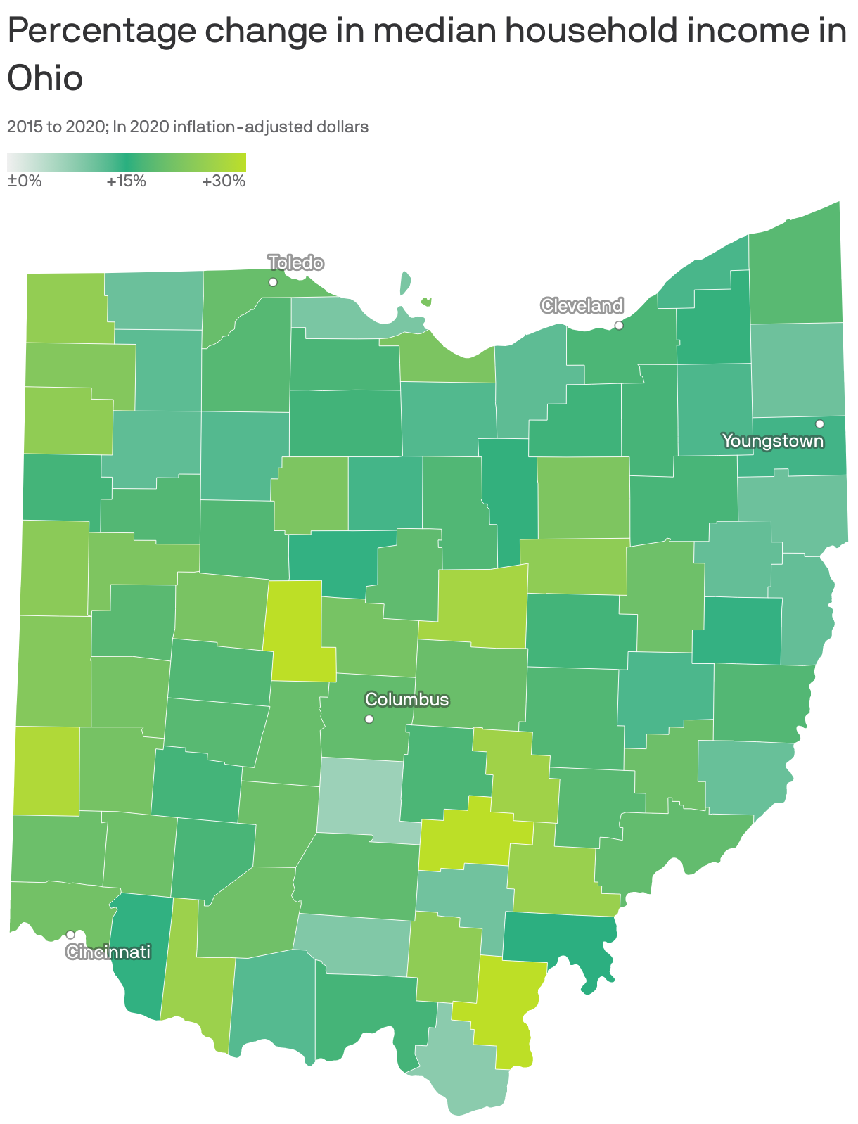 Ohio's median household is growing, but less than U.S. average