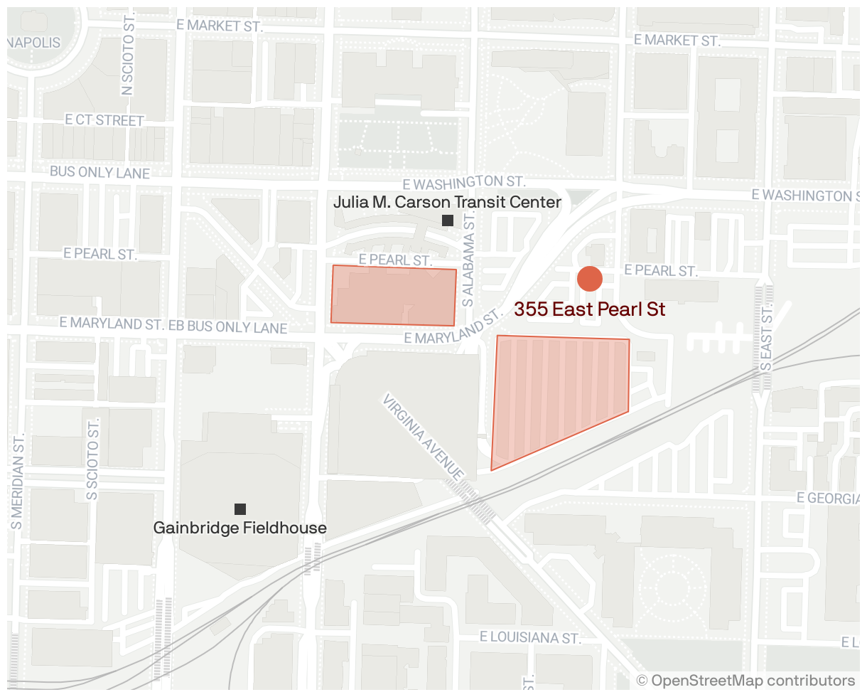 Proposed location of new stadium