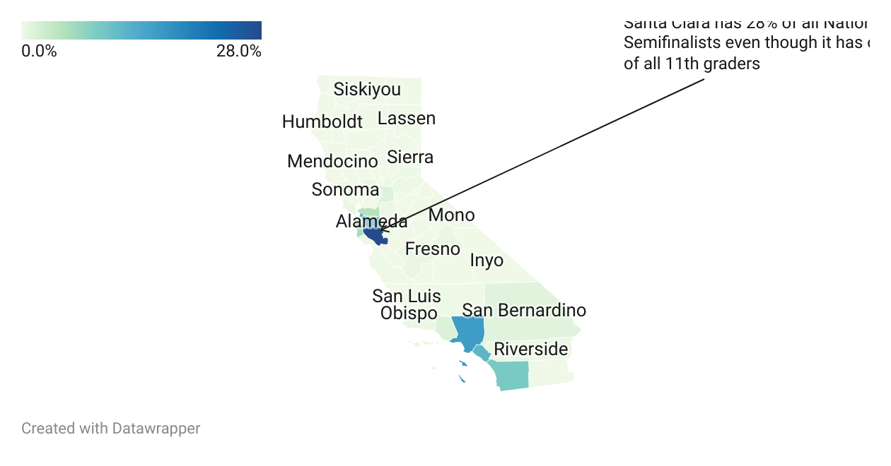 Evenly Distributed Riskmap Talent is not evenly distributed geographically