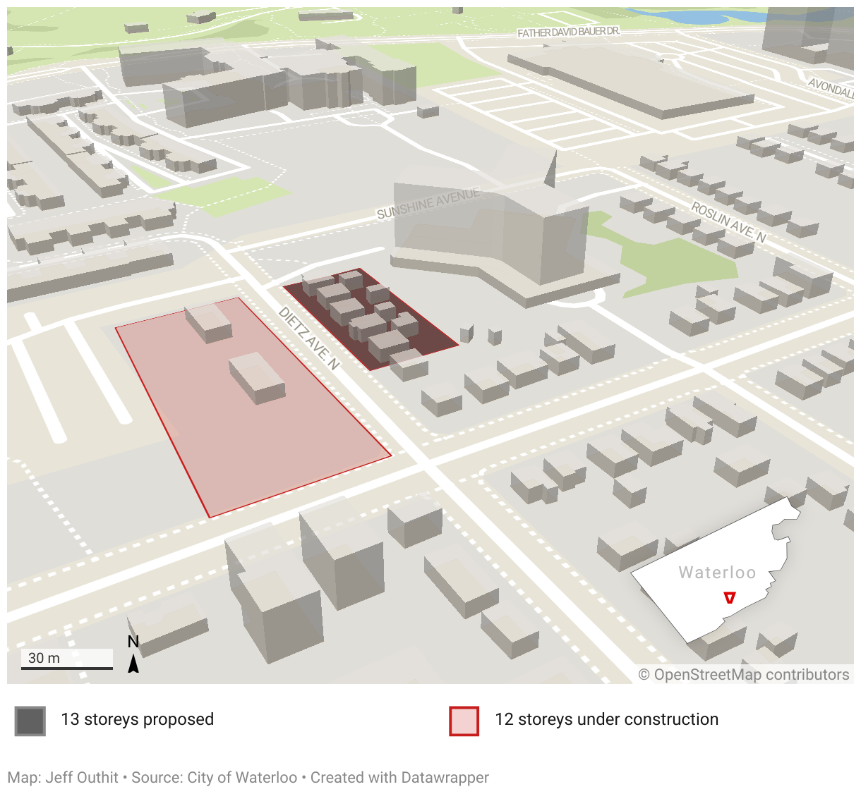 Neighbours decry shadows to be cast by Waterloo highrise