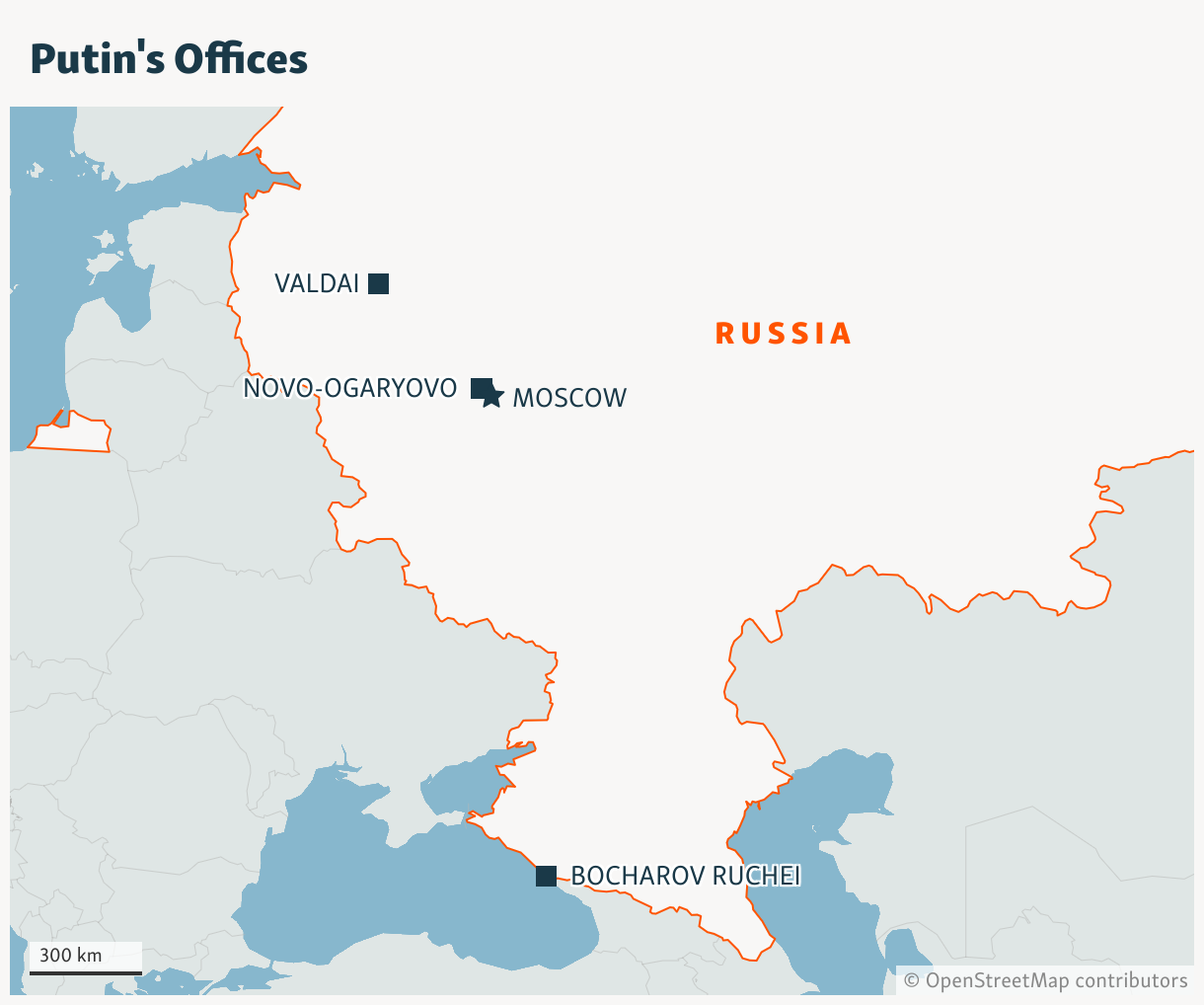 Putin's Offices (Locator map)