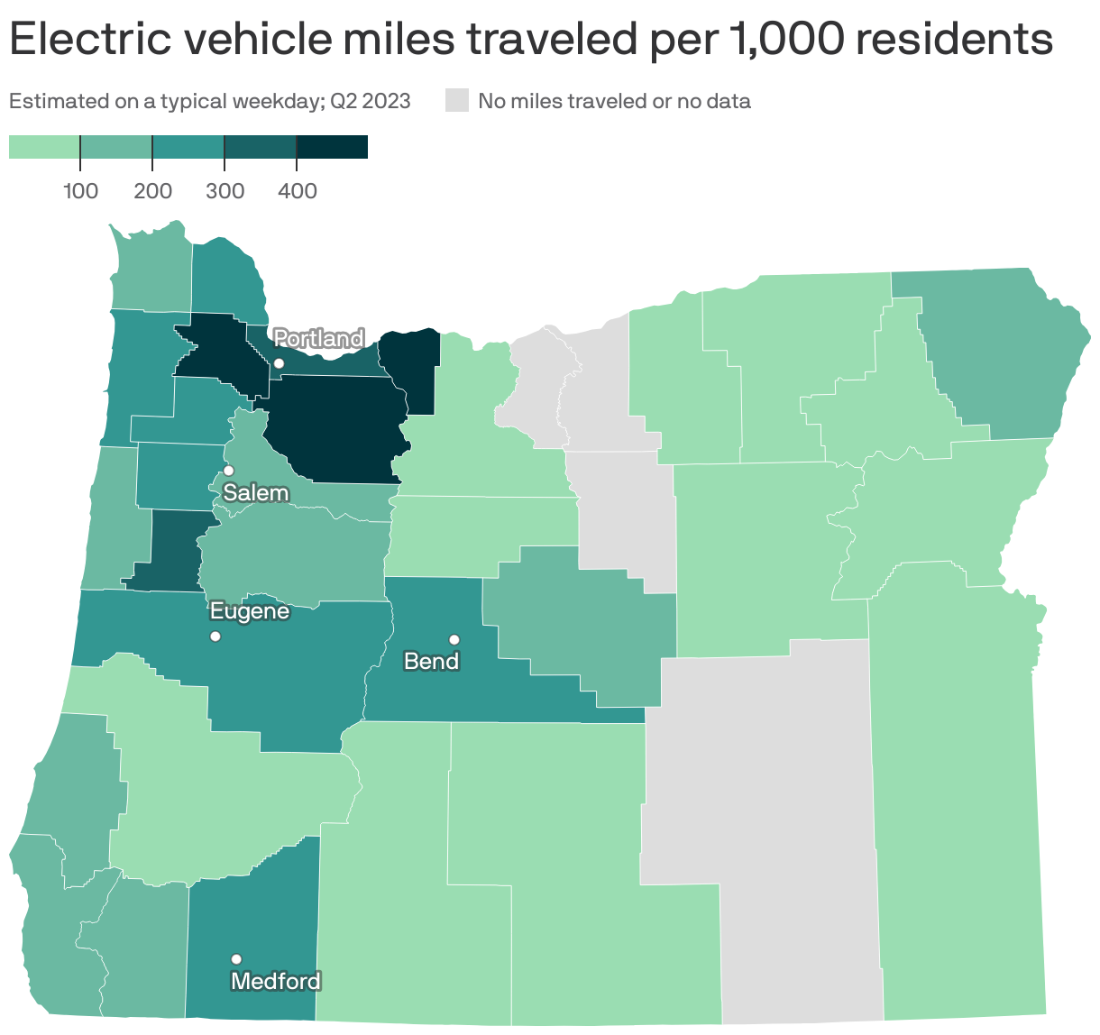 Portland is an electric vehicle hotspot - Axios Portland