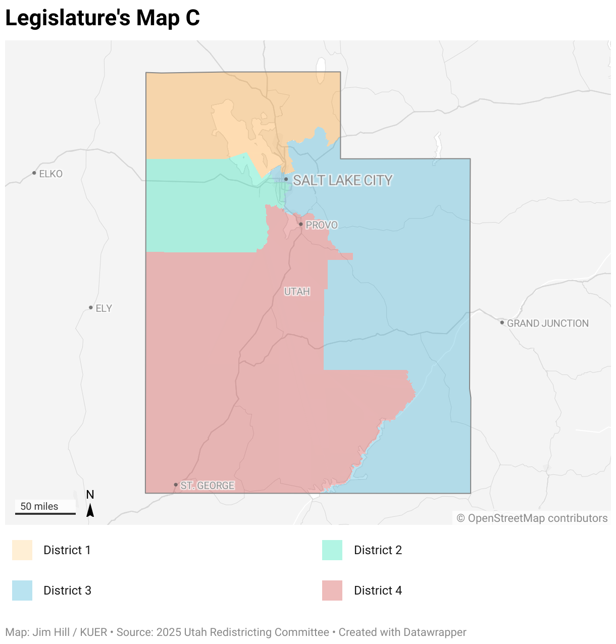 Legislature's Map C (Locator map)
