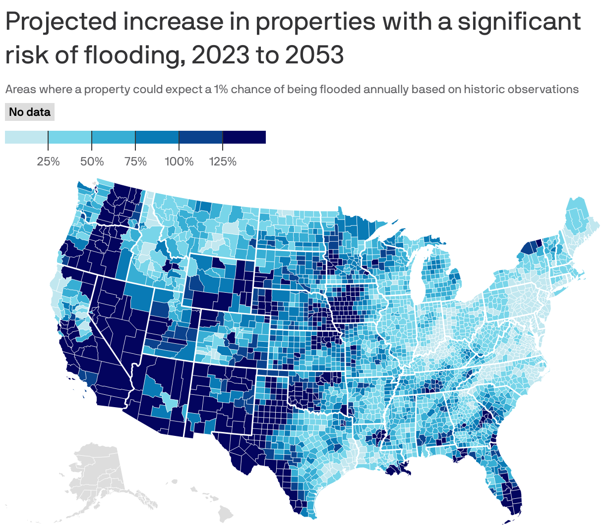 Where homes will face the most flood risk in next 30 years