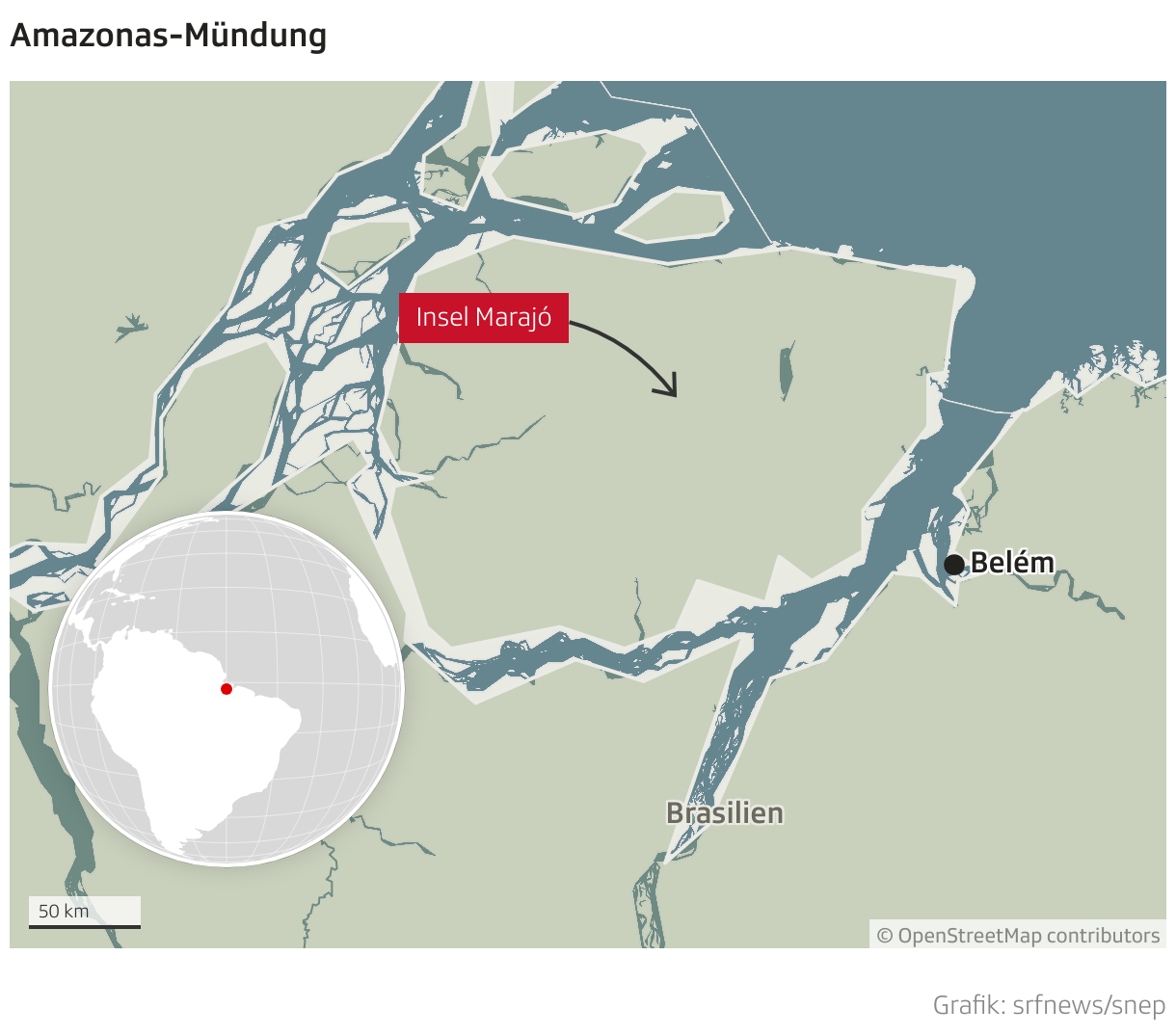 Amazonas-Mündung (Locator-Karte)
