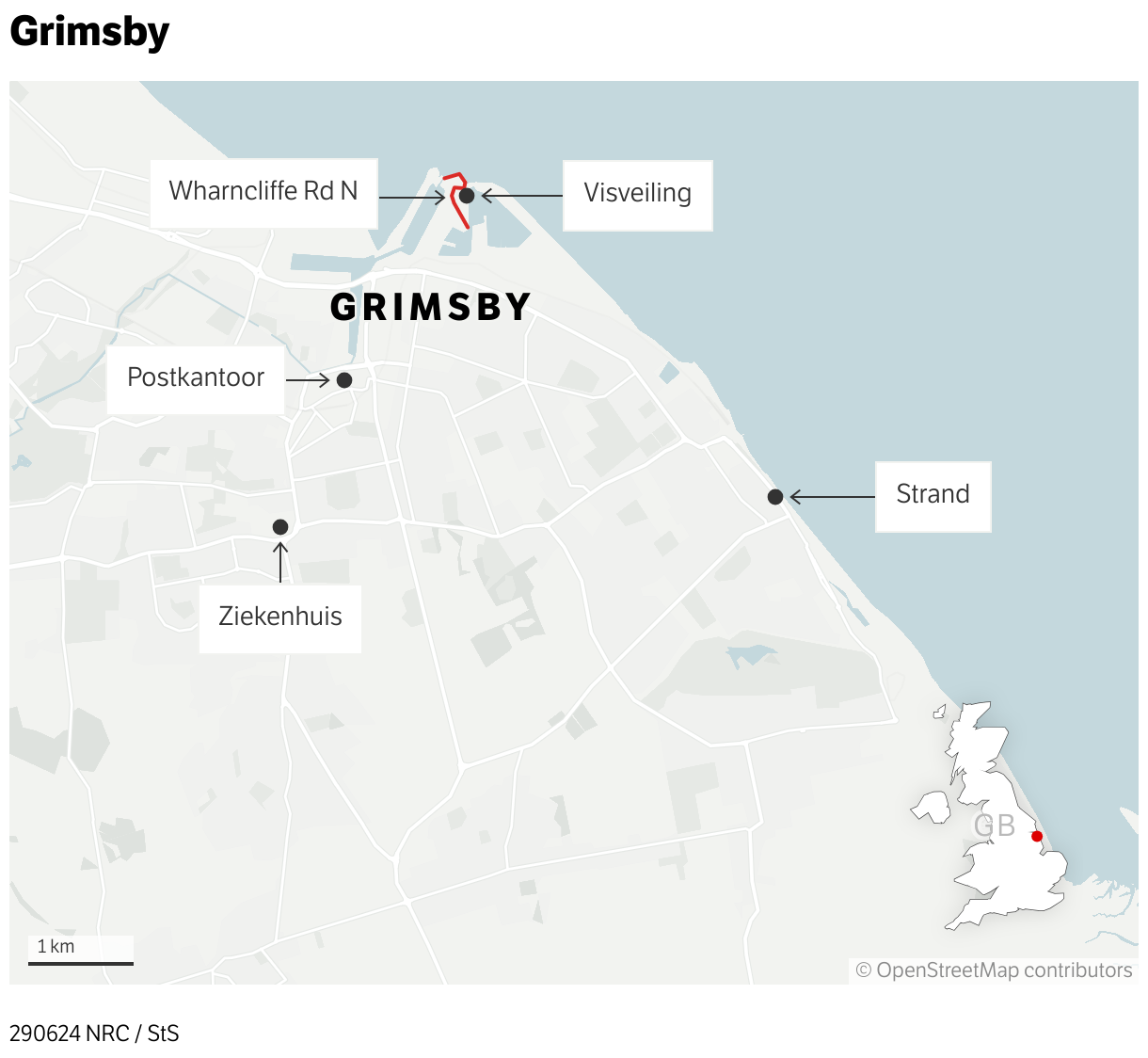 Grimesnil Map Alle Britse problemen komen samen in Grimsby - NRC