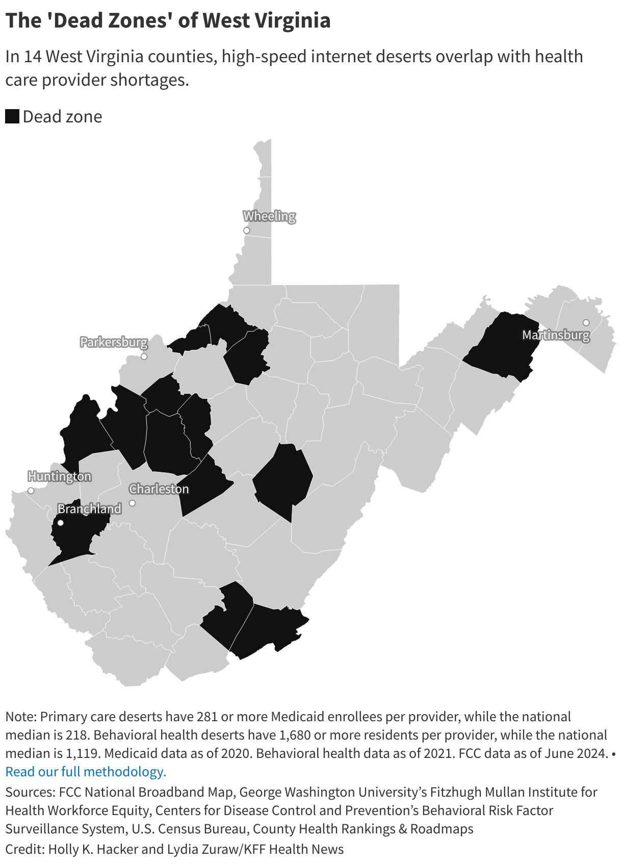 The 'Dead Zones' of West Virginia