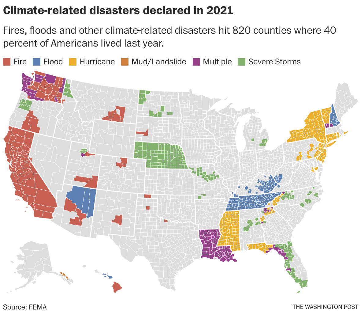 More than 40 percent of Americans live in counties hit by climate ...