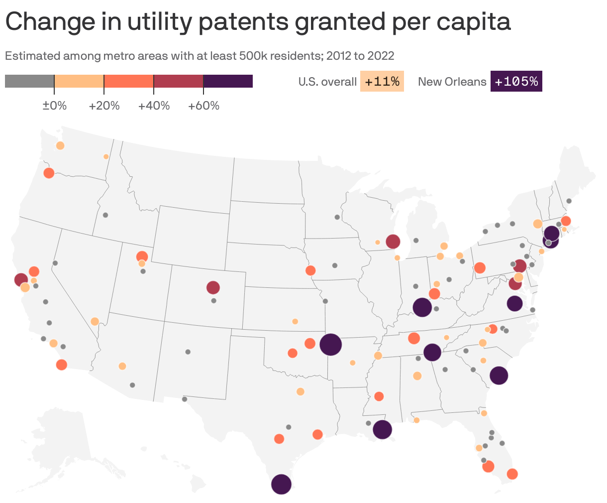 New Orleans emerges as one of country's innovation hotspots - Axios New ...