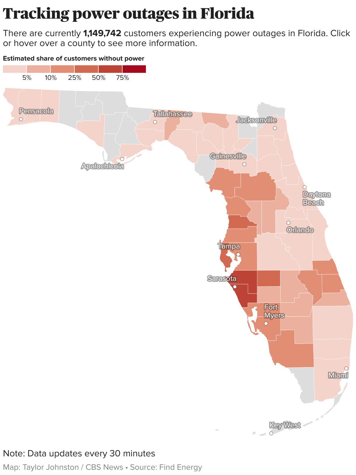 Floridians continue to clean up from Hurricane Milton, with over 1 million still without power