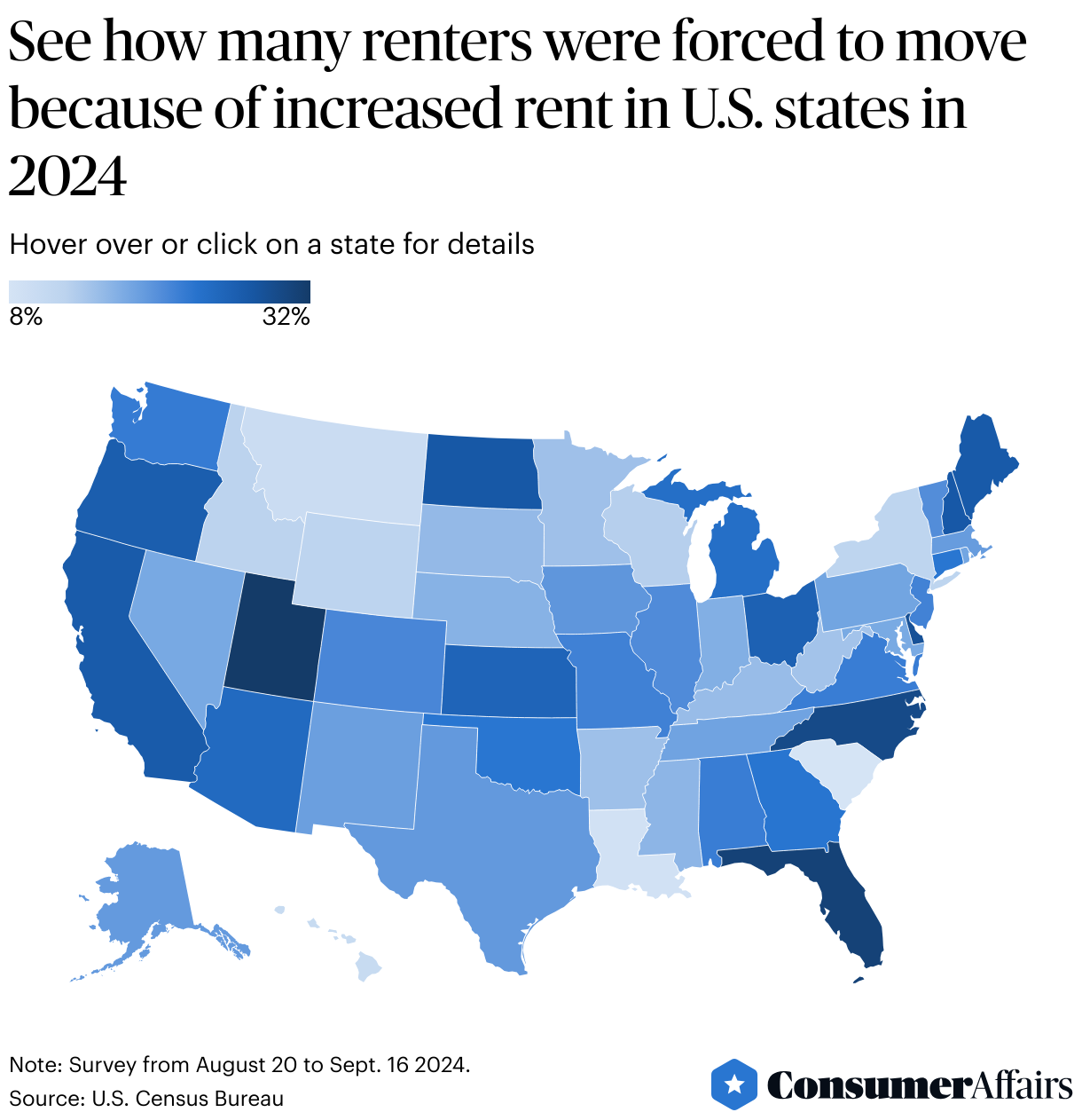 Consumer News: Rent increases are forcing people to move in these cities and states